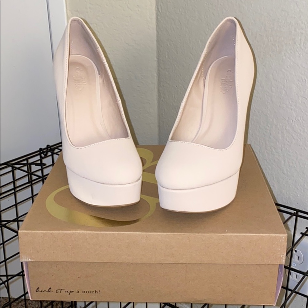 Charlotte Russe Nude Platform Heels